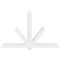 Ekena Millwork Kennewick Architectural Grade PVC Gable Bracket, 96"W x 60"H x 6"D x 6"F, 15/12 Pitch GBP096X60X0606KEN00 - alternate 3